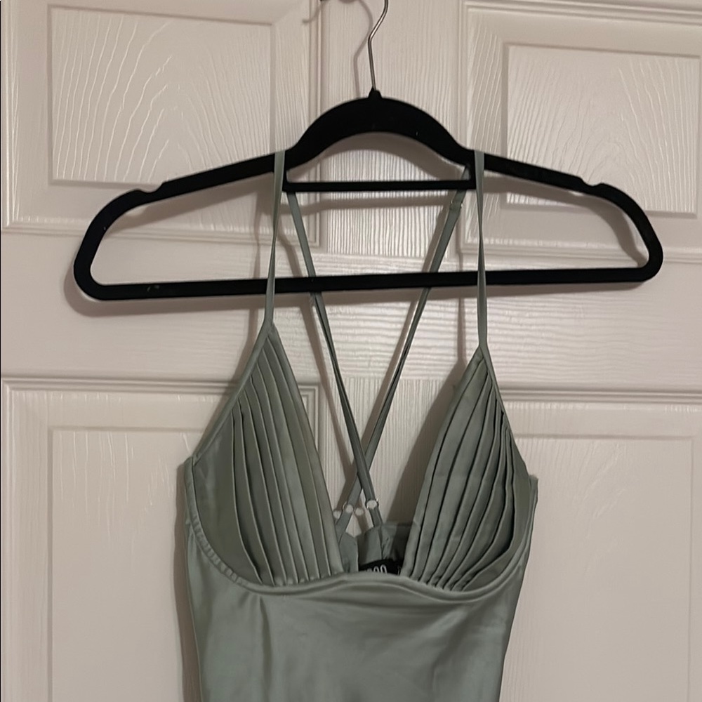 babyboo green maxi dress